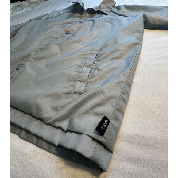 VANS SNAP FRONT NYLON COACHES JACKET MEDIUM Kids Large Light Grey - Picture 2 of 9